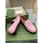 Gucci Interlocking G cut-out loafers 738676 Pink 2023