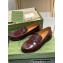 Gucci Interlocking G cut-out loafers 738676 Burgundy 2023