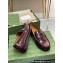 Gucci Interlocking G cut-out loafers 738676 Burgundy 2023
