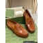 Gucci Interlocking G cut-out loafers 738676 Brown 2023