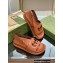 Gucci Interlocking G cut-out sandals 738687 Brown 2023