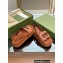 Gucci Interlocking G cut-out sandals 738687 Brown 2023