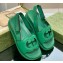 Gucci Interlocking G cut-out sandals 738687 Green 2023