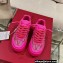 Valentino ONE STUD XL low-top sneakers in nappa leather and Crystals Fuchsia 2023