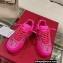 Valentino ONE STUD XL low-top sneakers in nappa leather and Crystals Fuchsia 2023