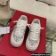 Valentino ONE STUD XL NAPPA LEATHER low-top sneakers in nappa leather and Crystals White 2023