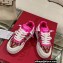 Valentino ONE STUD XL low-top sneakers in nappa leather and Toile Iconographe fabric Fuchsia 2023