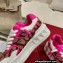 Valentino ONE STUD XL low-top sneakers in nappa leather and Toile Iconographe fabric Fuchsia 2023