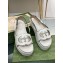 Gucci Interlocking G cut-out sandals 738687 White 2023
