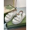 Gucci Interlocking G cut-out sandals 738687 White 2023