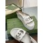 Gucci Interlocking G cut-out sandals 738687 White 2023