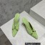 Bottega Veneta Heel 9cm Patent leather Bunnie Mules Light Green 2023