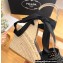 Prada Crochet Wedge espadrilles Black 2023