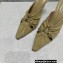 Bottega Veneta Heel 9cm Patent leather Bunnie Mules Beige 2023