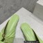 Bottega Veneta Patent leather Bunnie Flats Mules Light Green 2023