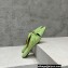 Bottega Veneta Patent leather Bunnie Flats Mules Light Green 2023
