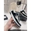 Chanel Suede Kidskin CC Logo Sneakers G39978 Black 2023