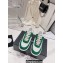 Chanel Suede Kidskin CC Logo Sneakers G39978 Green 2023