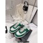 Chanel Suede Kidskin CC Logo Sneakers G39978 Green 2023