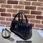 Gucci matelassé chevron leather GG Marmont small top handle bag ‎746319 Black 2023