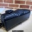 Gucci matelassé chevron leather GG Marmont small top handle bag ‎746319 Black 2023