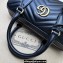 Gucci matelassé chevron leather GG Marmont small top handle bag ‎746319 Black 2023