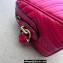 Gucci matelassé chevron leather GG Marmont small top handle bag 746319 Red 2023