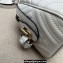 Gucci matelassé chevron leather GG Marmont small top handle bag ‎746319 White 2023