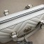 Gucci matelassé chevron leather GG Marmont small top handle bag ‎746319 White 2023
