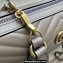 Gucci matelassé chevron leather GG Marmont small top handle bag 746319 Nude 2023