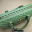 Gucci matelassé chevron leather GG Marmont small top handle bag 746319 Green 2023