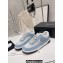 Chanel Suede Kidskin CC Logo Sneakers G39978 Blue 2023
