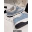 Chanel Suede Kidskin CC Logo Sneakers G39978 Blue 2023