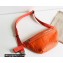 Gucci Leather Jumbo GG Small belt Bag 658582 Orange 2023
