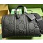 Gucci Leather Jumbo GG small duffle Bag 725282 Black 2023