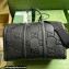 Gucci Leather Jumbo GG small duffle Bag 725282 Black 2023
