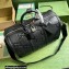 Gucci Leather Jumbo GG small duffle Bag 725282 Black 2023