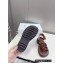 Celine CLEA TRIOMPHE GLADIATOR CHUNKY SANDALs in Calfskin CROCODILE Burgundy 2023