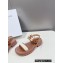 Celine CLEA TRIOMPHE SANDALs in Calfskin and Canvas Brown 2023