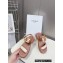Celine CLEA TRIOMPHE SANDALs in Calfskin and Canvas Brown 2023