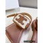 Celine CLEA TRIOMPHE SANDALs in Calfskin and Canvas Brown 2023