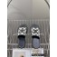 Celine CLEA TRIOMPHE SLIDEs in TRIOMPHE STAMPED CANVAS and Calfskin Black 2023