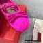 Valentino Rockstud Satin Ballerina Fuchsia 2023
