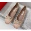 Valentino Rockstud patent leather Ballerina Nude 2023