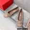 Valentino Rockstud patent leather Ballerina Nude 2023