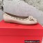 Valentino Rockstud patent leather Ballerina Nude 2023