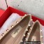 Valentino Rockstud patent leather Ballerina Nude 2023