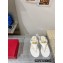 Valentino VLogo Chain leather thong sandals White 2023
