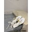 Valentino VLogo Chain leather thong sandals White 2023