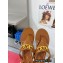 Valentino VLogo Chain leather thong sandals Brown 2023